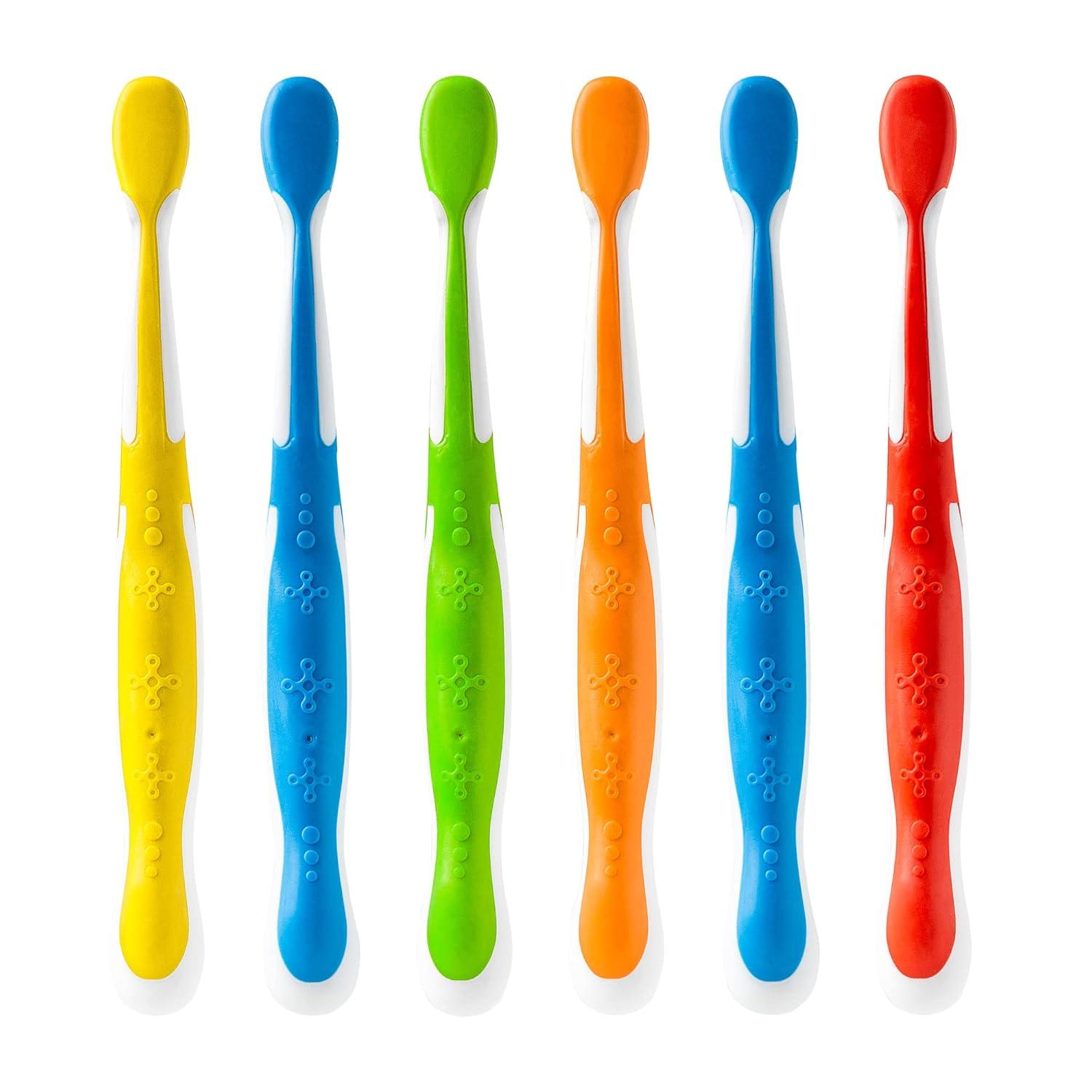 image:imageBrush Buddies Hot Wheels Manual Toothbrushes for Kids 3 Pack Soft Bristled Childrens Toothbrushes with Fun MultiColored Designs AntiSlip Grip Handles Perfect for Toddlers Home Use or TravelMulticolor