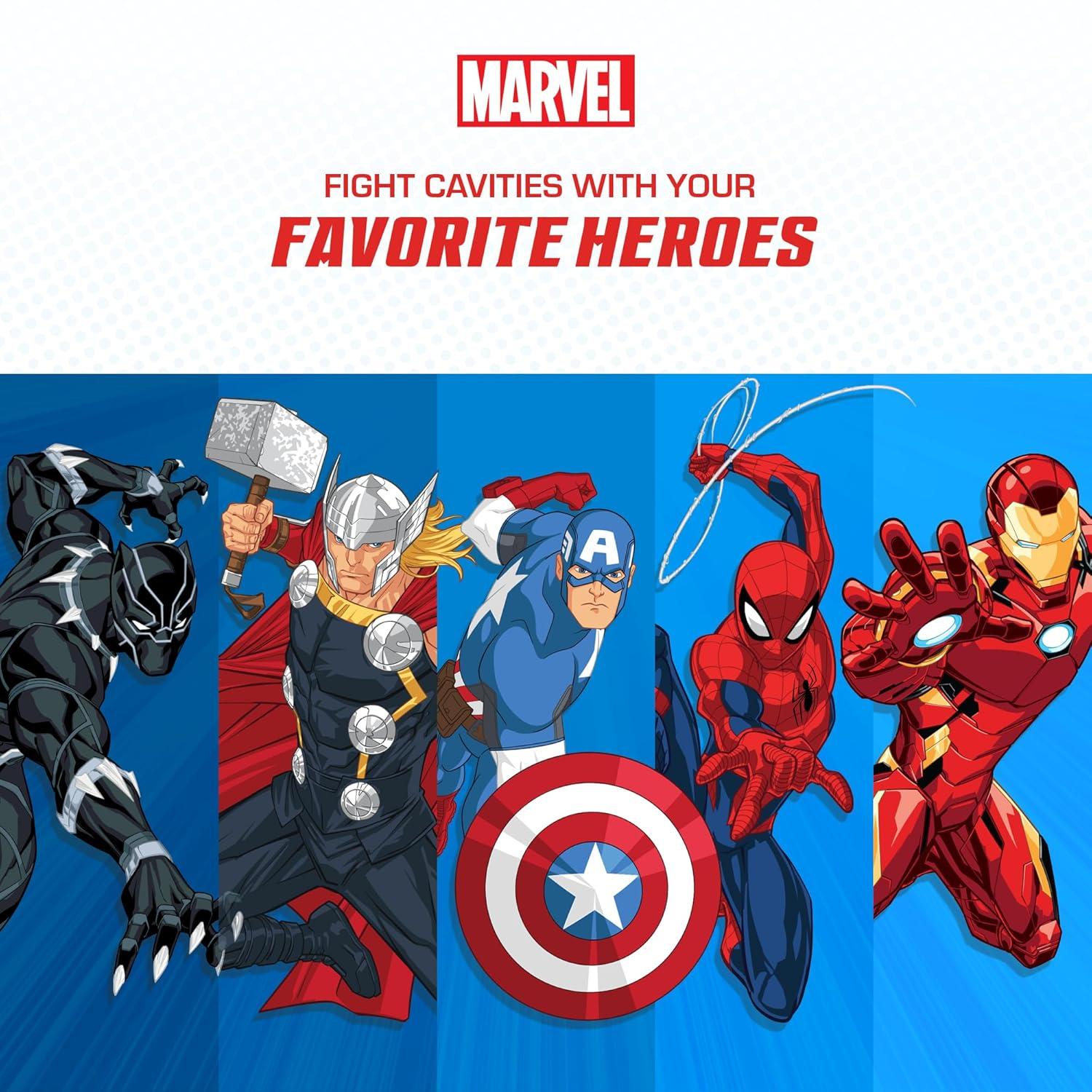 image:imageBrush Buddies Marvel Assorted Pack of Superhero Toothbrushes for Kids Soft amp Rounded Bristle Kids Toothbrushes Ultra Soft Toothbrushes Superhero Toothbrush Cover 5 Pack