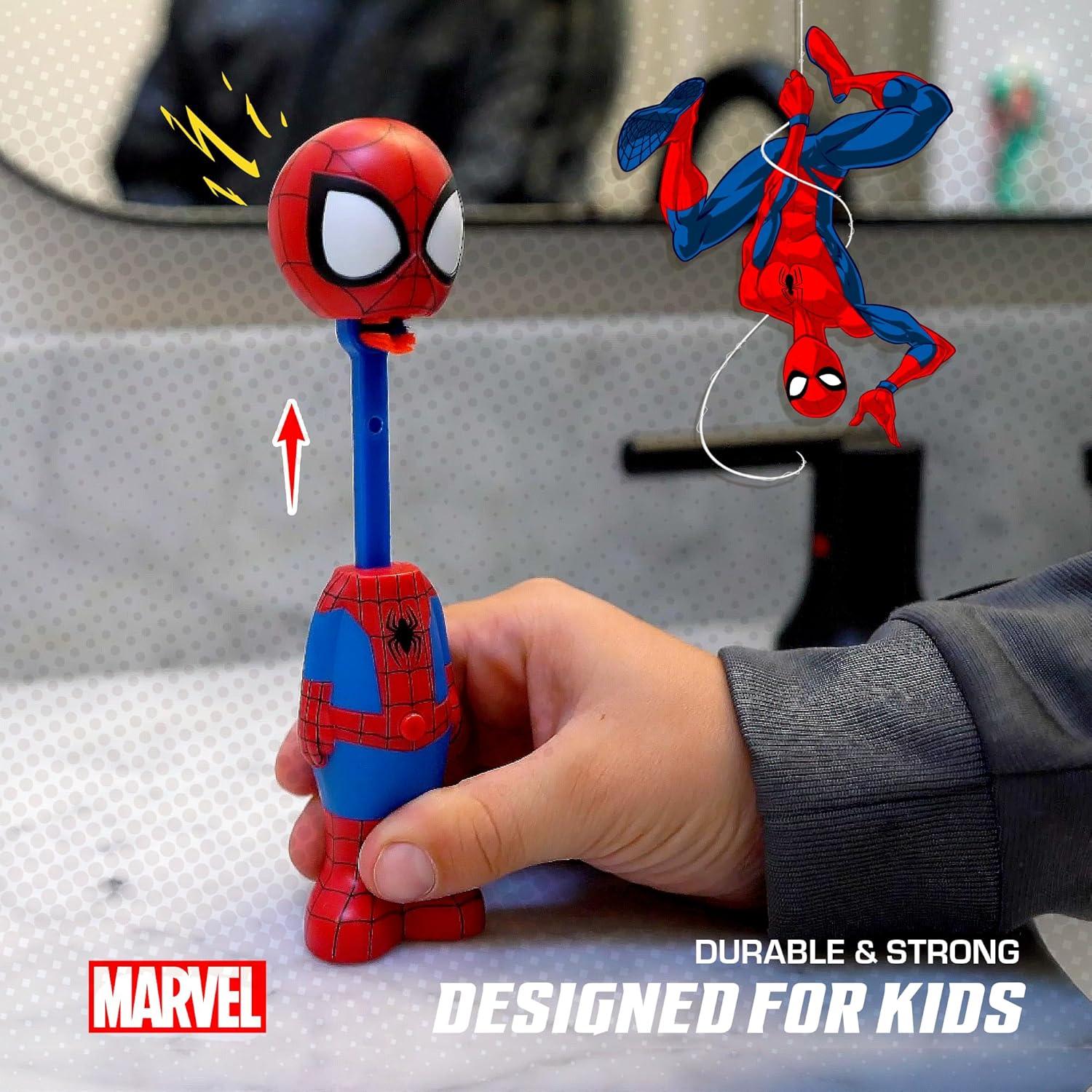 image:imageBrush Buddies Marvel Captain America Kids Toothbrush Soft Rounded Bristles Poppin Fun Superhero Toothbrush Cover