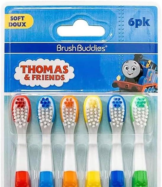 image:imageBrush Buddies Thomas amp Friends Toothbrush for Kids Kids Toothbrushes Toddler Toothbrush Ages 24 Soft Bristles for Kids 6PK