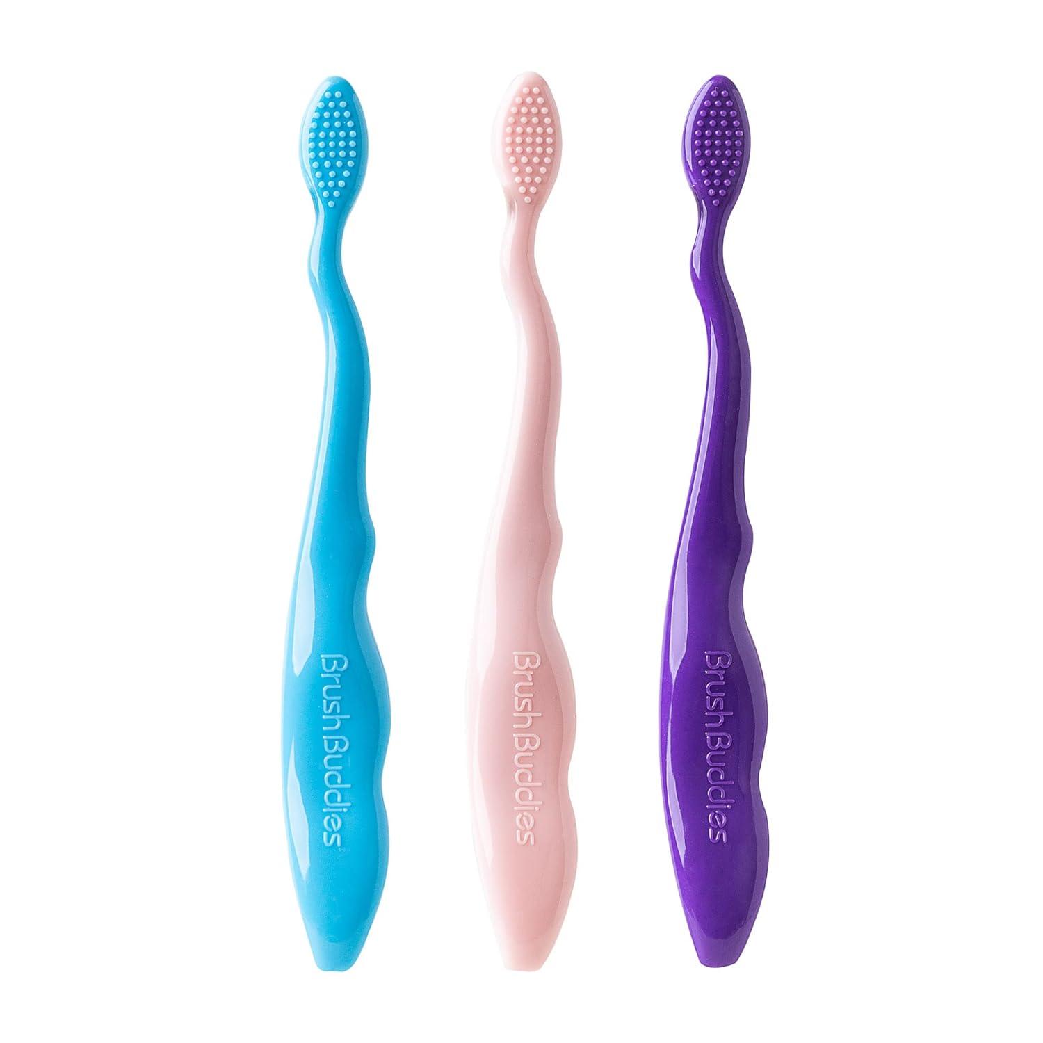 image:imageCare amp Cleaning BarbieGirls Soft Bristle Toothbrush Set 3 Count