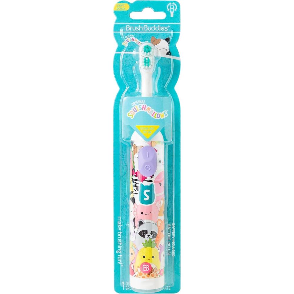image:imageBrush Buddies Battery Powered Toothbrush Featuring Squishmallows Oscillating 360 Degree Cleaning Power Soft Rounded Bristles Electric Toothbrush for Adults Battery ToothbrushOscillating Toothbrush