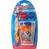 image:imageBrush Buddies Hot Wheels Kids Toothbrushes Kit Manual Toothbrushes for Kids Toothbrush for Toddlers 24 Years Travel Toothbrush Kit with Covers and Cups 6PC