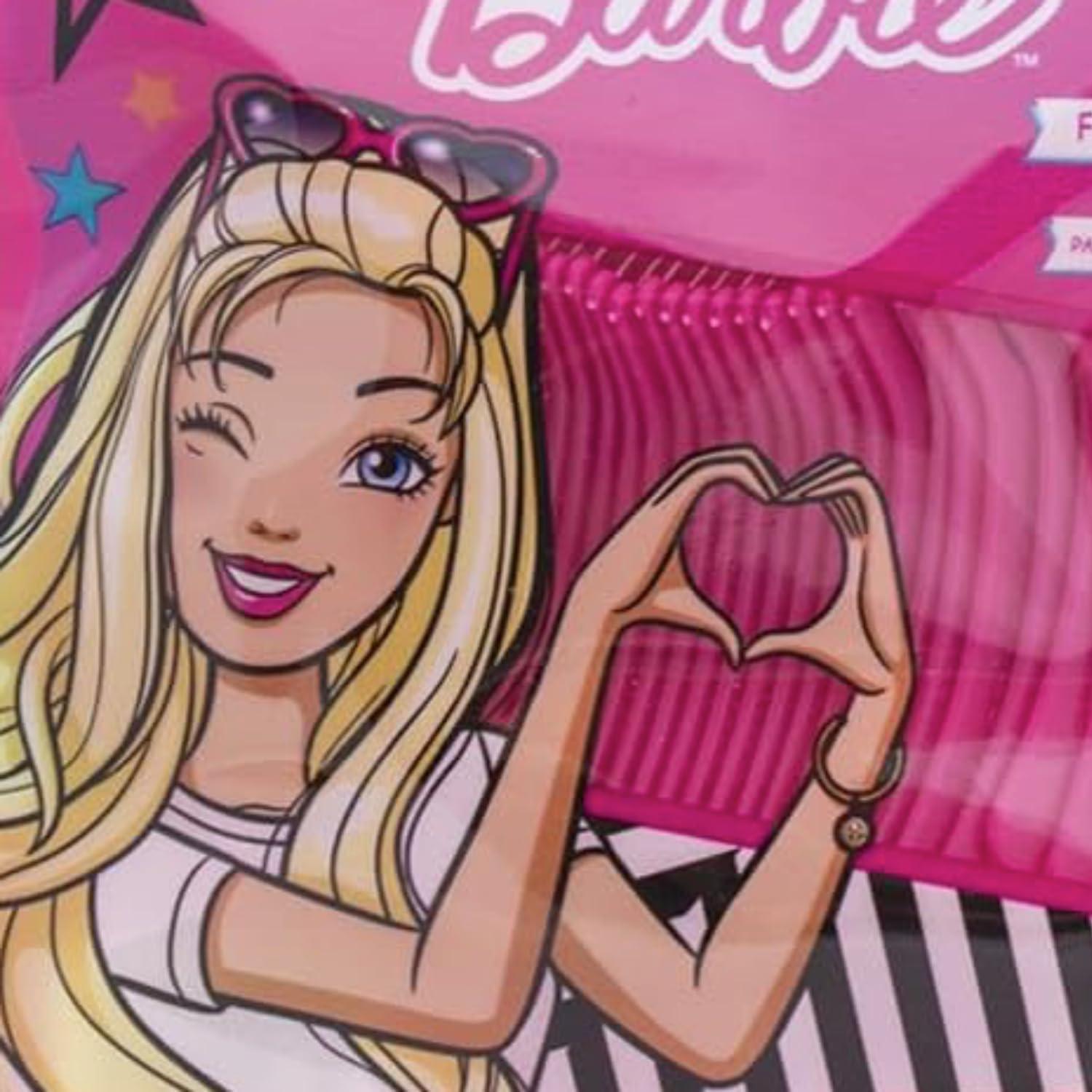 image:imageBrush Buddies Barbie Kids Flossers 36 Count Pink Dental Floss Picks for Children Bubble Gum Flavor Fun Oral Care Easy Grip Tooth Cleaning Toddler Dental Flossers Barbie Themed1